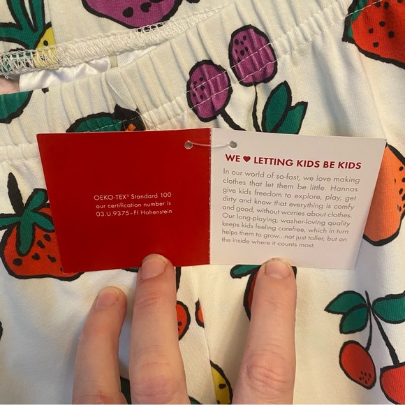 NWT Hanna Andersson fruit print legging size 14-16 - Picture 3 of 9